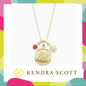 Kendra Scott SCORPIO Necklace Zodiac, Coin & Birthstone NWT